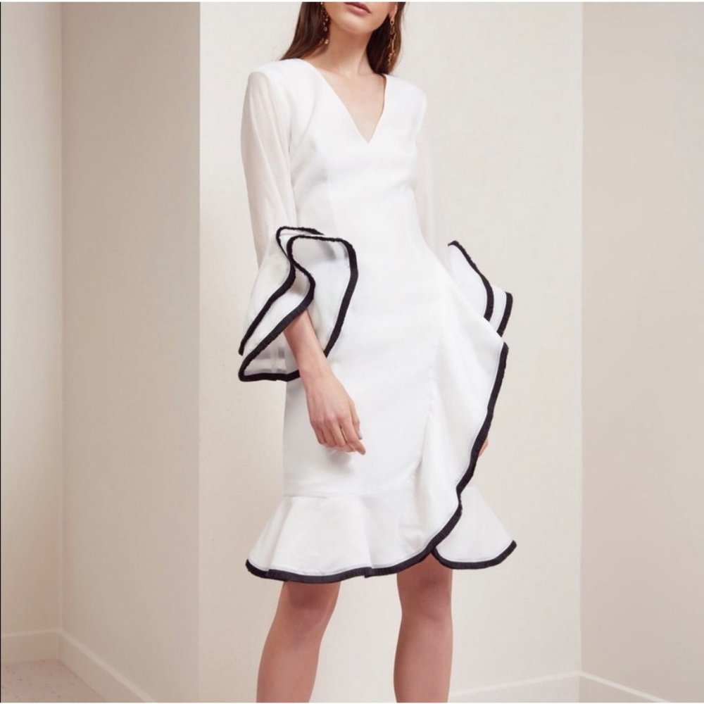 NWT Keepsake the Label Long Sleeve Ruffle Dress